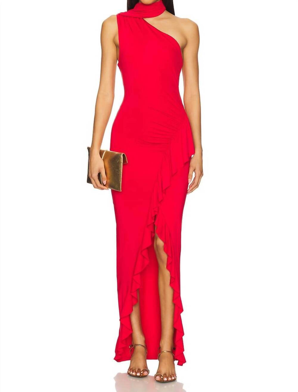 NEW SUPERDOWN sardina maxi dress in red